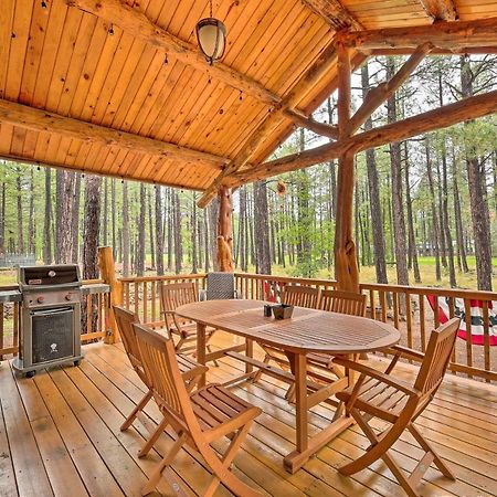 Lush Pinetop Retreat With Large Deck And Wooded Yard! Exterior foto