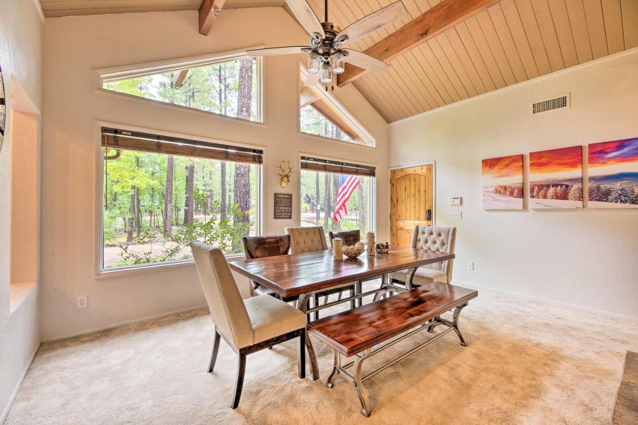 Lush Pinetop Retreat With Large Deck And Wooded Yard! Exterior foto